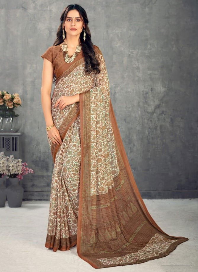 RUCHI KESARIYA CHIFFON 63rd EDITION Designer Casual Wear Chiffon Printed Saree Collection